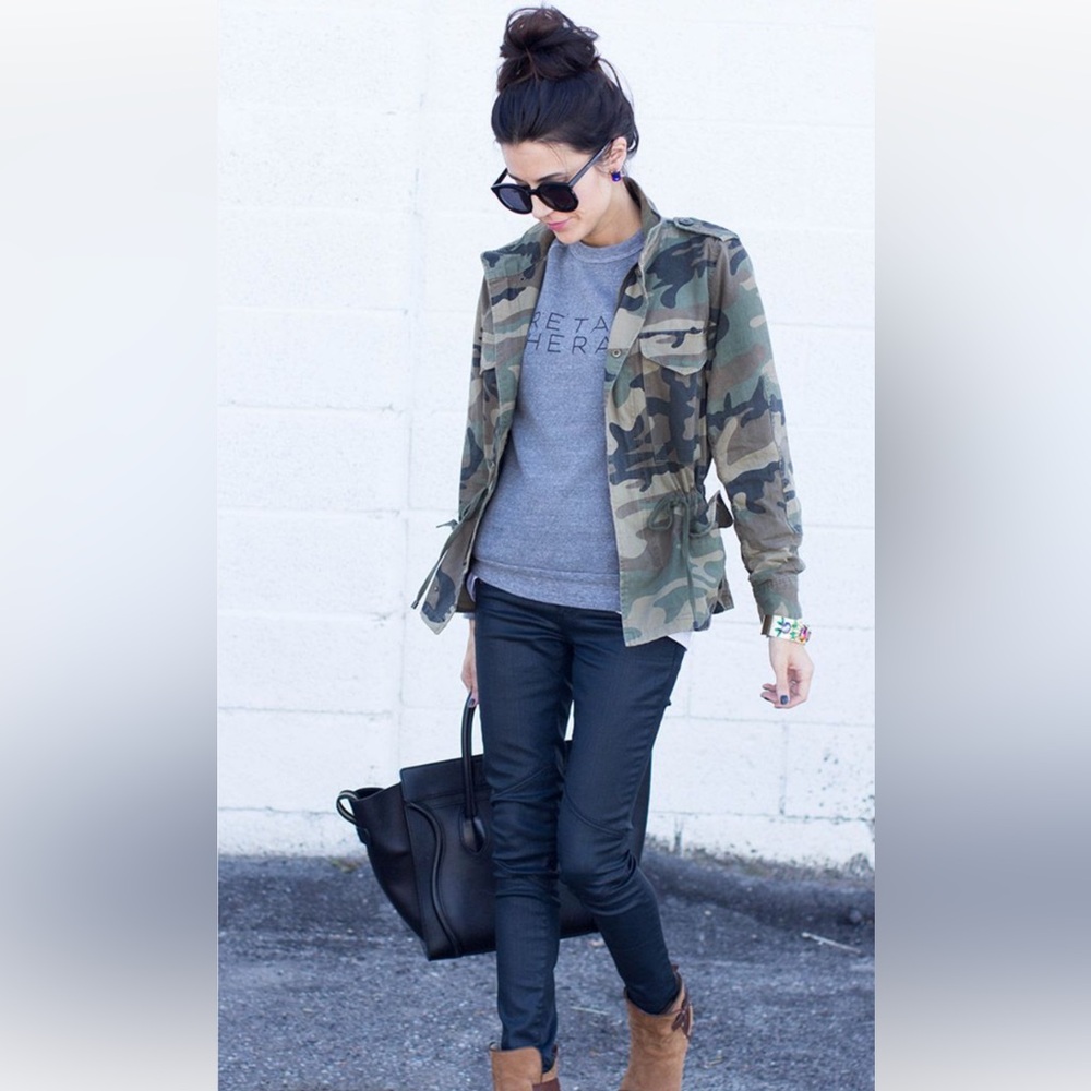 Club Monaco Army Camouflage Jacket